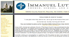 Desktop Screenshot of immanuelmayville.com